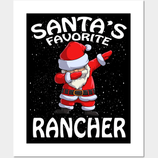 Santas Favorite Rancher Christmas Posters and Art